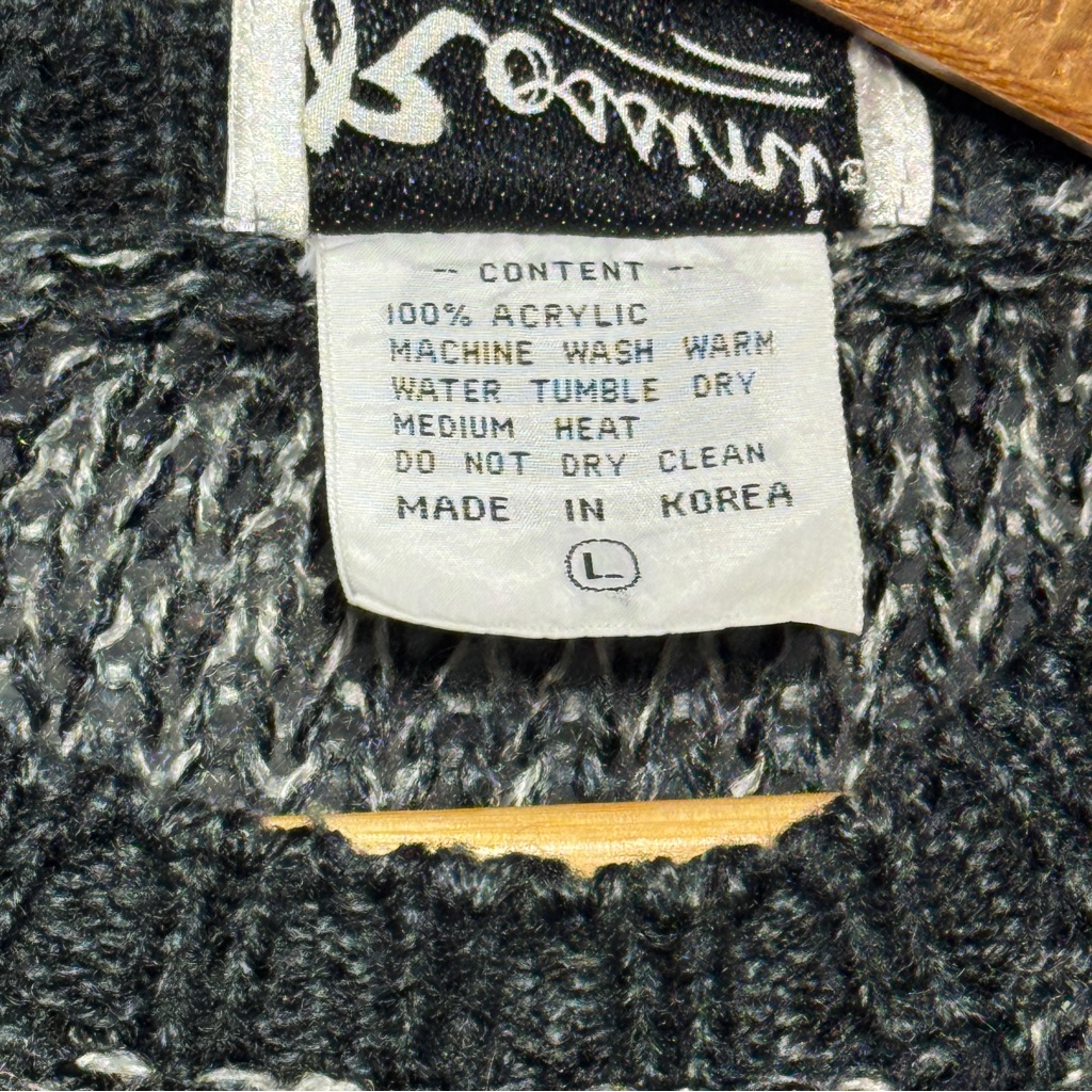 Vintage 80’s Rossini Cozy Knit Crewneck Sweater In Gray — image 3 of 7